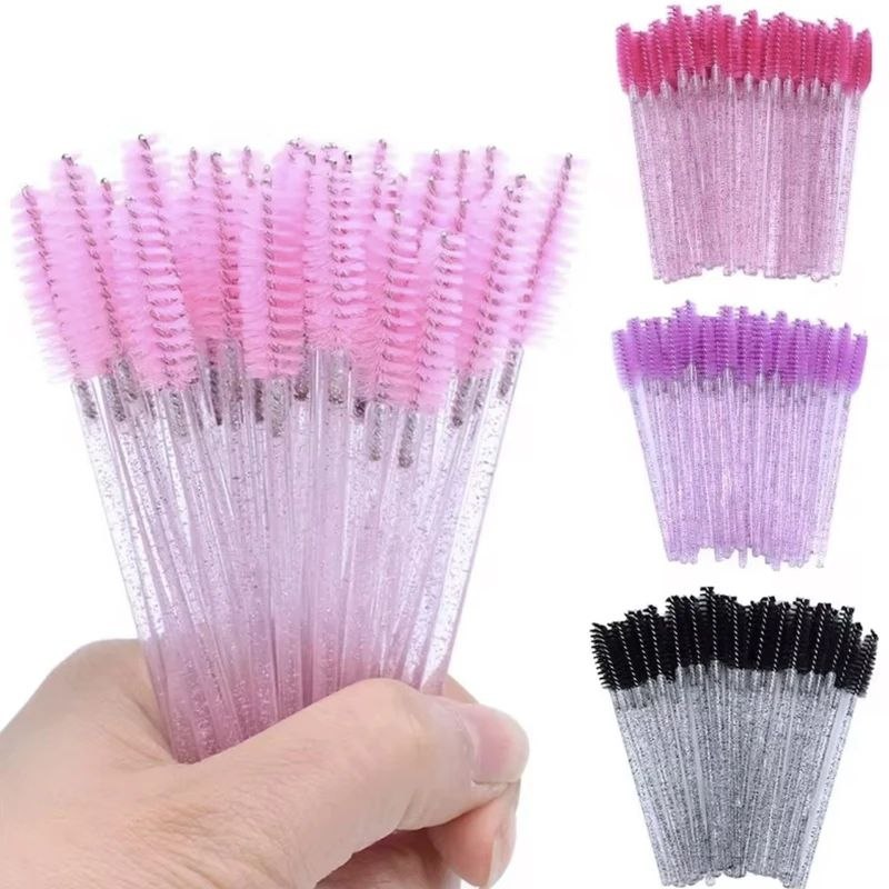 فرچه و برس ابرو دسته اکلیلی برای شانه و مرتب کردن ابرو و لیفت ابرو و مژه(۲عددی)