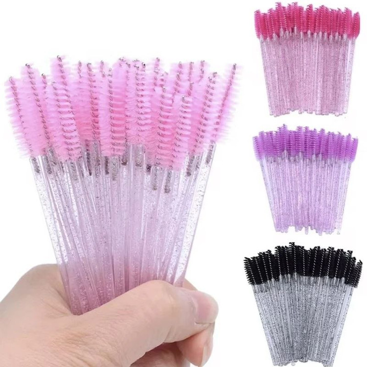 فرچه و برس ابرو دسته اکلیلی برای شانه و مرتب کردن ابرو و لیفت ابرو و مژه(۲عددی)