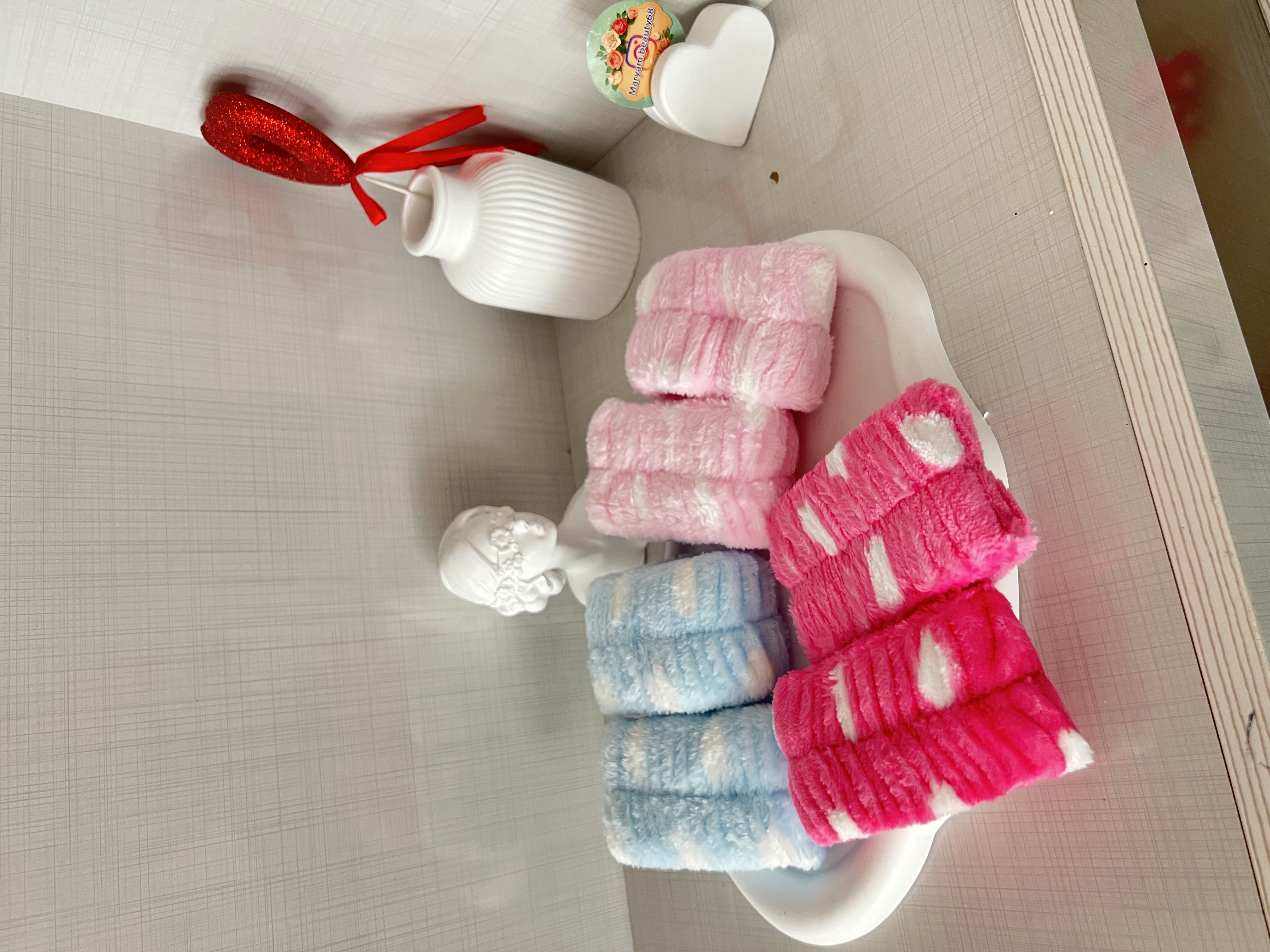 مچ بند آب گیر حوله ای فانتزی روتین پوستی ( دو عددی)